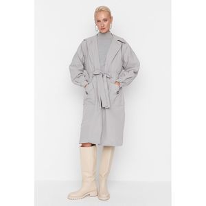 NWT Trendyol Women Oversize Men’s Collar Woven Trench Coat